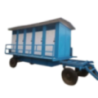 Metasteel FRP Ten Seated Mobile Toilet Trolley