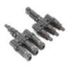 Branch T Connector For Solar Panels 3 To1 MC4