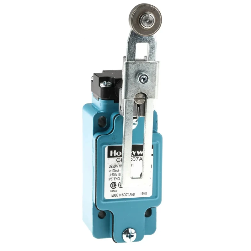 Honeywell Technologies GLA Series Adjustable Roller Lever Limit Switch, 1 NO/1 NC, Ingress Protection, Die Cast Zinc IP67