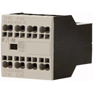 Eaton Auxiliary Contact Module 2 Contacts 2 NC Front Fixing 16A Operating Current 4A Model 199457 DILM12-XHI02-PI