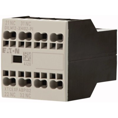 Eaton Auxiliary Contact Module 2 Contacts 2 NC Front Fixing 16A Operating Current 4A Model 199457 DILM12-XHI02-PI