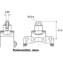 Honeywell Technologies GLE Series Plunger Limit Switch 1 NO/1 NC Snap Action Contact 24V DC 50V AC Die Cast Zinc Epoxy IP67