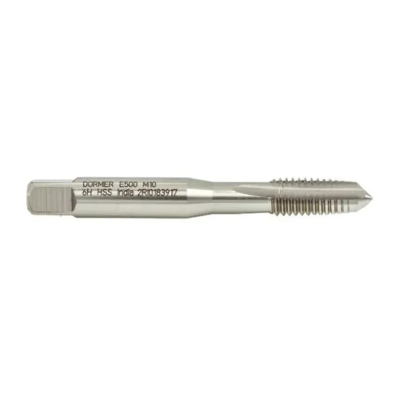Dormer Machine Threading Tap, M2 Thread Size, Metric Standard, HSS Material, Straight Flute, ISO 529 E500M2NO2