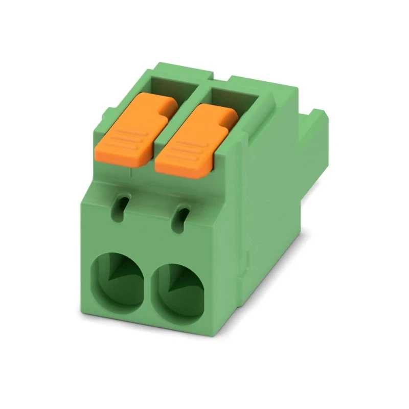 Phoenix Contact Pluggable Terminal Block, 2-Contact, 5.08 mm Pitch, 1 Row, Push-in Connection, 16 A, 320 V 1110581
