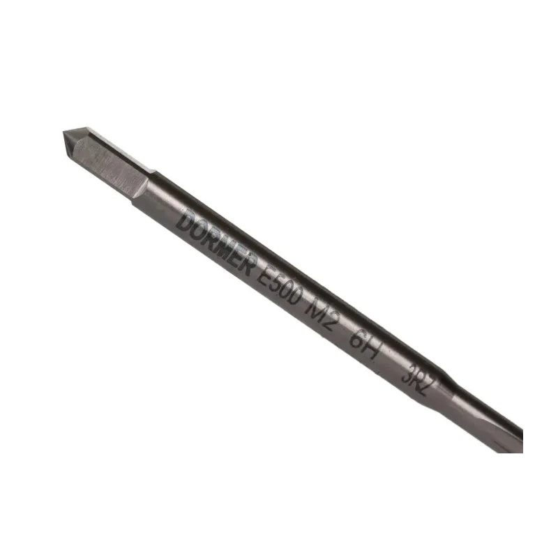 Dormer Machine Threading Tap M2 Thread Metric Standard HSS Material Right Hand Straight Flute ISO 529 E500M2NO3
