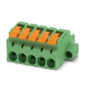 Phoenix Contact Pluggable Terminal Block 5-Contact 5.08 mm Pitch 1 Row Female Connector 320 V 16 A Polyamide Housing 1110632