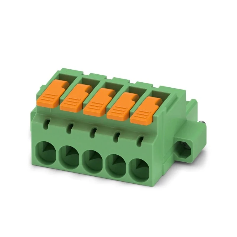 Phoenix Contact Pluggable Terminal Block 5-Contact 5.08 mm Pitch 1 Row Female Connector 320 V 16 A Polyamide Housing 1110632