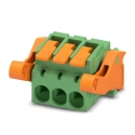 Phoenix Contact Pluggable Terminal Block, 3-Contact, 5.08 mm Pitch, 1 Row, 16A, 320V, Push-in Connector, Polyamide 1110608