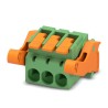 Phoenix Contact Pluggable Terminal Block, 3-Contact, 5.08 mm Pitch, 1 Row, 16A, 320V, Push-in Connector, Polyamide 1110608
