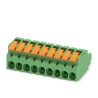 Phoenix Contact Pluggable Terminal Block, 9-Contact, 5.08 mm Pitch, 1 Row, 320V, 16A, Push-in Connection, Polyamide 1110590