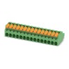 Phoenix Contact Pluggable Terminal Block 12-Contact 5.08 mm Pitch 1 Row 16 A 320 V Green Polyamide 1110599