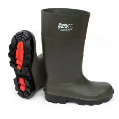 Pollyboot Steel Toe Capped Unisex Safety Boots Size UK 13 EU 47 Corrosion Resistant Polyurethane Upper P010/48