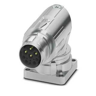 Phoenix Contact Industrial Circular Connector, M17 Size, 9 Contacts, Male Plug, Front Mount, IP66/IP68 Rated, 14A 1628501