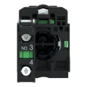 Schneider Electric Harmony XB5 Series Panel Mount Push Button Switch, Slow Break, SPST, 22 mm Cutout, Green LED XB5AA3311