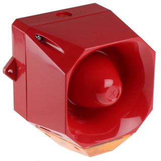 Eaton Amber Sounder-Beacon Combination, IP66 60V DC Wall Mount 110 dB at 1m Electronic 