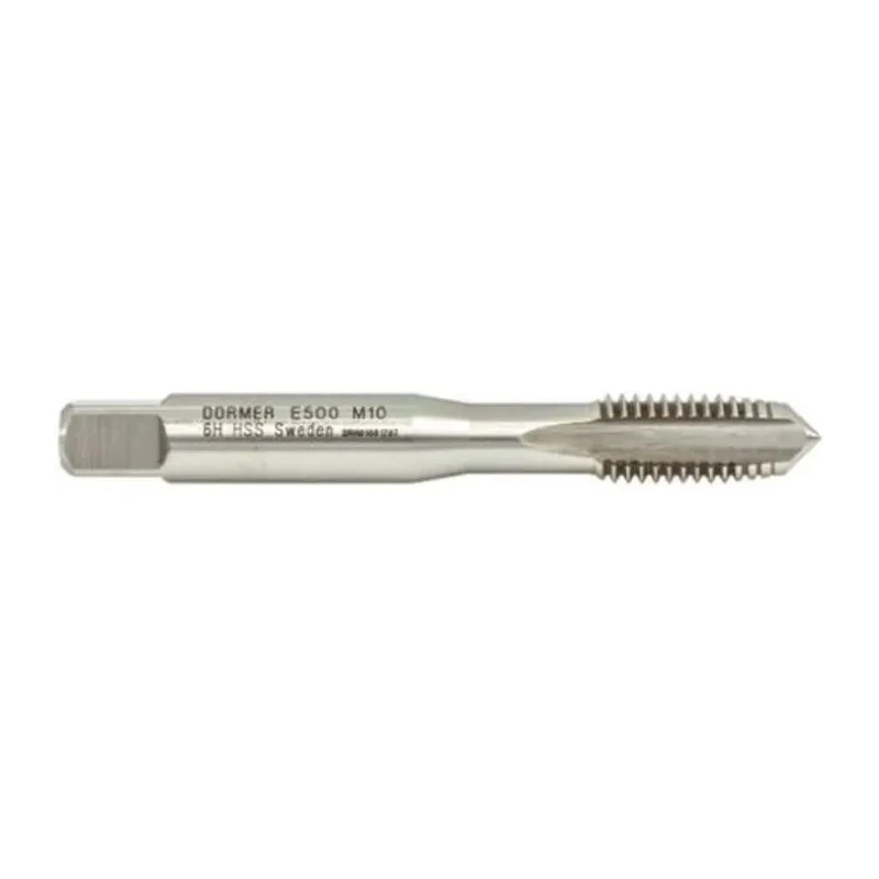 Dormer M8 Thread Metric Standard Machine Threading Tap HSS, ISO 529, 72mm Overall Length E500M8NO2