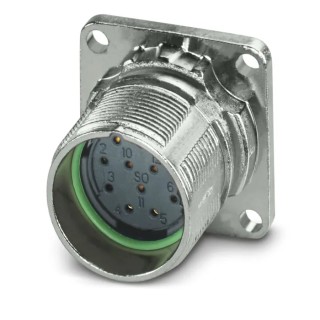 Phoenix Contact Industrial Circular Connector, 12 Contacts, Front Mount, Socket Female, IP67, 150V, 8A, M23 PRO 1629083