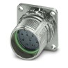 Phoenix Contact Industrial Circular Connector, 12 Contacts, Front Mount, Socket Female, IP67, 150V, 8A, M23 PRO 1629083