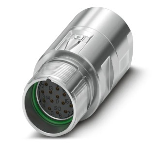 Phoenix Contact Industrial Circular Connector M23 PRO Series, 17 Contacts, Socket Female, Cable Mount, IP66 IP68 1629110