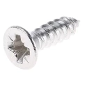 RS PRO Plain Stainless Steel Countersunk Head Self-Tapping Screw 13 mm Thread Size 6 180-639