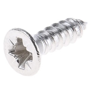 RS PRO Plain Stainless Steel Countersunk Head Self-Tapping Screw 13 mm Thread Size 6 180-639