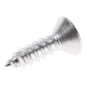 RS PRO Plain Stainless Steel Countersunk Head Self-Tapping Screw 13 mm Thread Size 6 180-639
