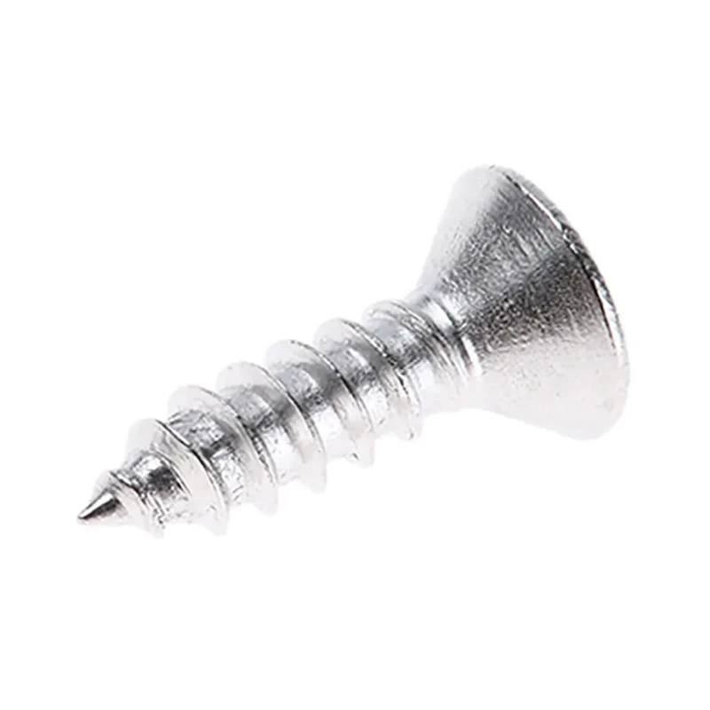 RS PRO Plain Stainless Steel Countersunk Head Self-Tapping Screw 13 mm Thread Size 6 180-639
