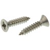 RS PRO Plain Stainless Steel Countersunk Head Self-Tapping Screw 19 mm Thread Size 8 A2 Grade 180-689
