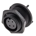 Bulgin Miniature Circular Connector Socket 4 Contacts Rear Mount IP68 Buccaneer 400 Series PX0413/04S