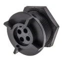 Bulgin Miniature Circular Connector Socket 4 Contacts Rear Mount IP68 Buccaneer 400 Series PX0413/04S