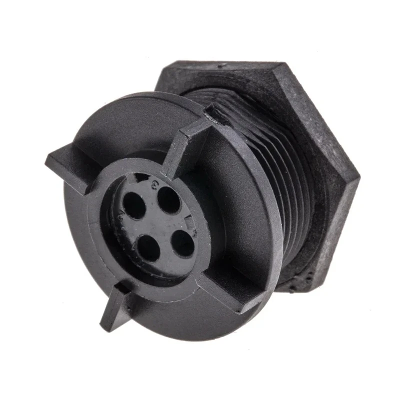 Bulgin Miniature Circular Connector Socket 4 Contacts Rear Mount IP68 Buccaneer 400 Series PX0413/04S
