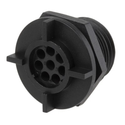 Bulgin Circular Connector 8 Contacts Rear Miniature Socket Female IP68 Buccaneer 400 Series PX0413/08S