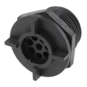 Bulgin Industrial Circular Connector, 8 Contacts, Rear Mount, Miniature Plug Male, IP68 Rated Buccaneer 400 Series PX0413/08P