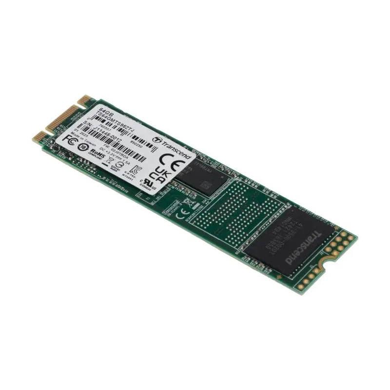 Transcend Industrial Grade M.2 64GB Internal SATA III TLC SSD MTS952T-I