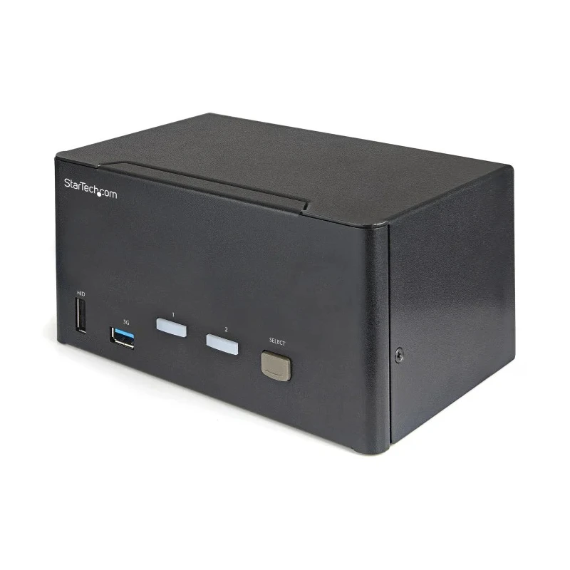 StarTech.com 2 Port 3 Displays USB DisplayPort KVM Switch 3.5 mm Stereo 3480 x 2160 pixel Maximum Resolution SV231TDPU34K