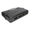 RS PRO 4 Port USB 2.0 USB Hub AC Adapter Powered, UK Plug, 25 mm x 100 mm x 65 mm 240-6339