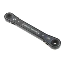 RS PRO Double Ended Ratchet Ring Spanner 7 to 8 mm² Chrome Vanadium Steel Black Finish 181-783