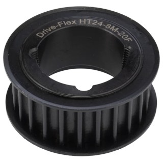 RS PRO Timing Belt Pulley Steel 20 mm Belt Width 8 mm Pitch 24 Tooth HTD PULLEY 8X20X24