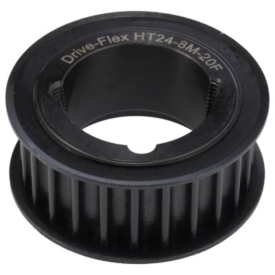 RS PRO Timing Belt Pulley Steel 20 mm Belt Width 8 mm Pitch 24 Tooth HTD PULLEY 8X20X24