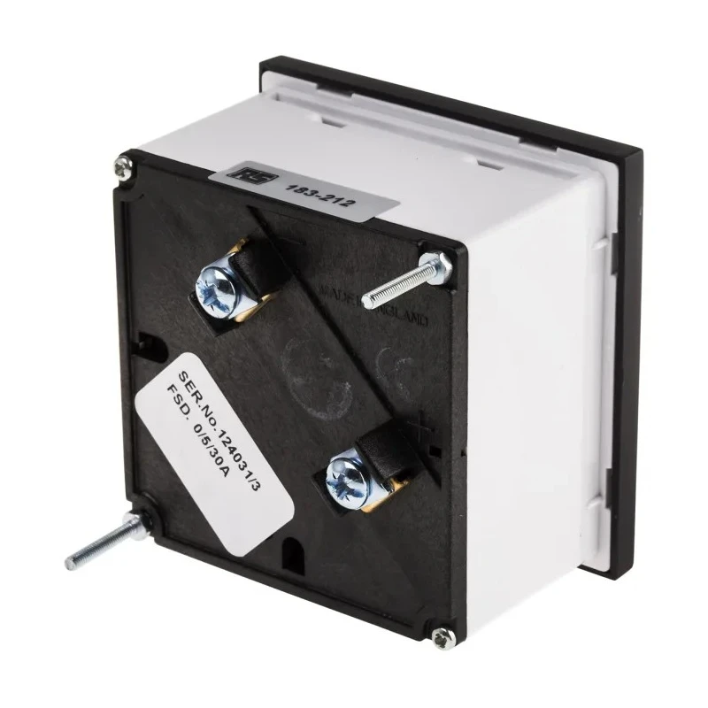 HOBUT Analogue Panel Ammeter 100 A AC Moving Iron, 72 mm x 72 mm, Class 1.5 Accuracy D72SD
