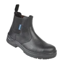 Himalayan Unisex Safety Boots Black Leather Dual Density Sole EN ISO 20345 : 2011 151BBK080