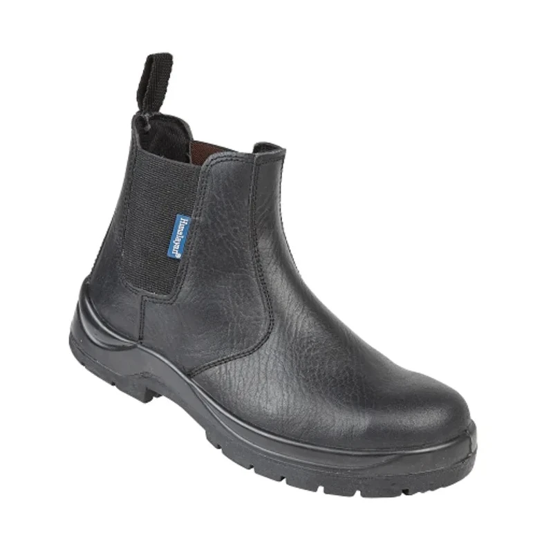 Himalayan Unisex Safety Boots Black Leather Dual Density Sole EN ISO 20345 : 2011 151BBK080