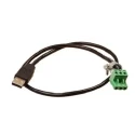 Brainboxes Data Acquisition Adapter USB Power Cable to 3 Pin Terminal Plug 24V 24W PW-623