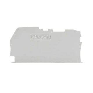 WAGO End & Intermediate Plate for Use with 2102 Series Terminal Blocks 2102-1291