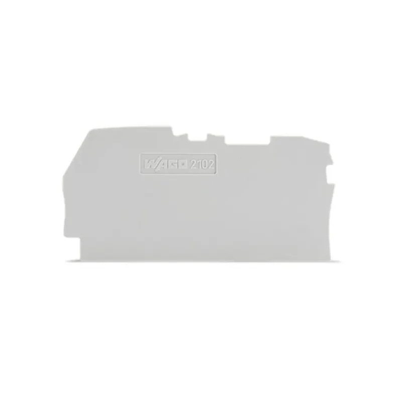 WAGO End & Intermediate Plate for Use with 2102 Series Terminal Blocks 2102-1291