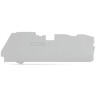 WAGO End & Intermediate Plate Accessory for 2116 Series Terminal Blocks 113.5x36.5 mm Grey 2116-1391