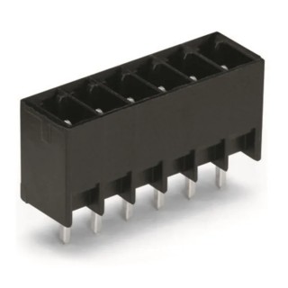 WAGO 714 Series Pluggable Terminal Block 8-Contact 3.5mm Pitch 1 Row 320V 10A Polyamide Housing 714-138