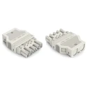 WAGO 770 Series Connector Male Cage Clamp, 5-Pole, 25A Current, 250V, 5-Way, IP20 Protection 770-335