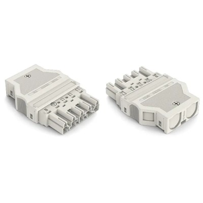 WAGO 770 Series Connector Male Cage Clamp, 5-Pole, 25A Current, 250V, 5-Way, IP20 Protection 770-335