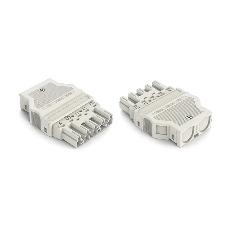 WAGO 770 Series Connector Male Cage Clamp, 5-Pole, 25A Current, 250V, 5-Way, IP20 Protection 770-335